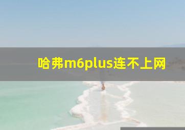 哈弗m6plus连不上网