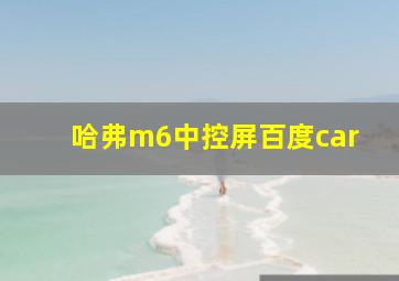 哈弗m6中控屏百度car