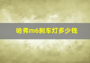 哈弗m6刹车灯多少钱