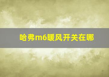 哈弗m6暖风开关在哪