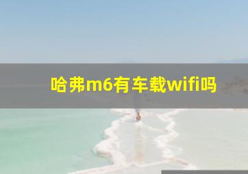 哈弗m6有车载wifi吗