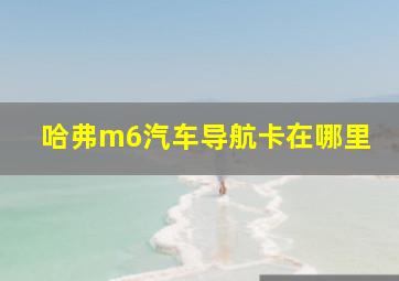 哈弗m6汽车导航卡在哪里