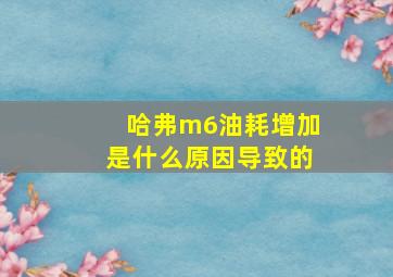 哈弗m6油耗增加是什么原因导致的