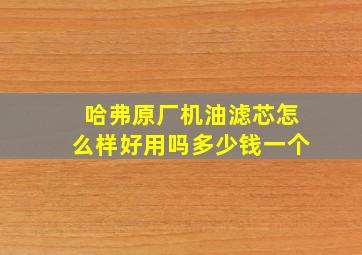 哈弗原厂机油滤芯怎么样好用吗多少钱一个