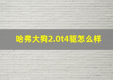 哈弗大狗2.0t4驱怎么样