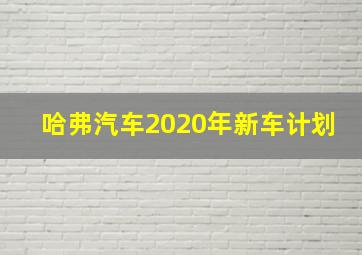 哈弗汽车2020年新车计划