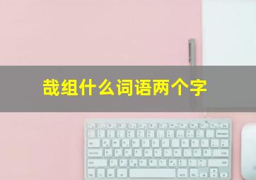 哉组什么词语两个字