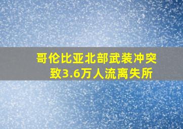 哥伦比亚北部武装冲突致3.6万人流离失所