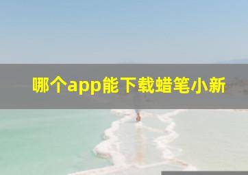 哪个app能下载蜡笔小新