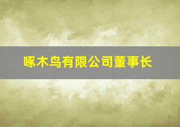 啄木鸟有限公司董事长