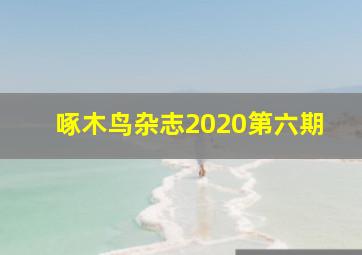 啄木鸟杂志2020第六期