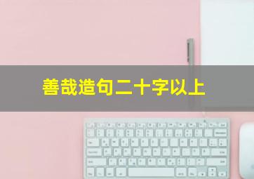 善哉造句二十字以上