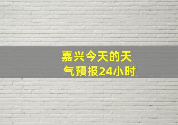 嘉兴今天的天气预报24小时