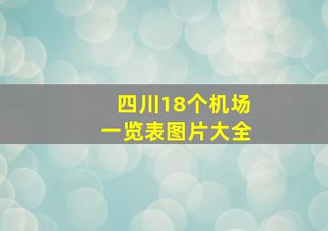 四川18个机场一览表图片大全