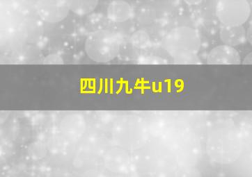 四川九牛u19