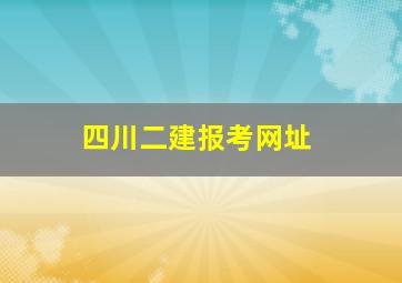 四川二建报考网址