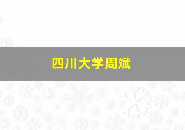 四川大学周斌