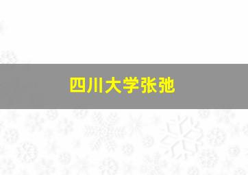 四川大学张弛