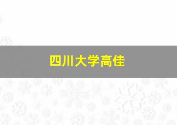 四川大学高佳