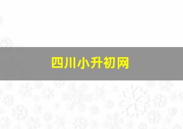 四川小升初网