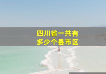 四川省一共有多少个县市区