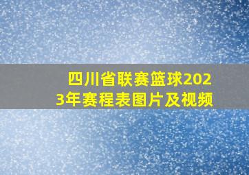 四川省联赛篮球2023年赛程表图片及视频