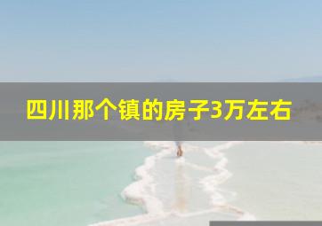 四川那个镇的房子3万左右