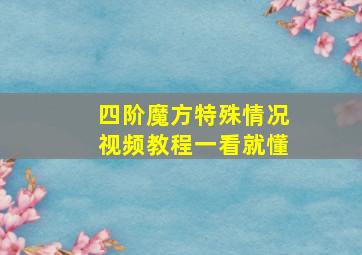 四阶魔方特殊情况视频教程一看就懂