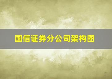 国信证券分公司架构图