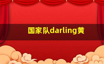 国家队darling黄