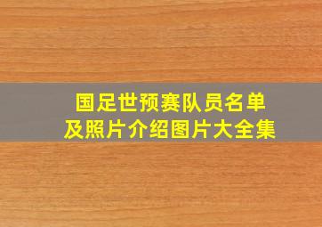 国足世预赛队员名单及照片介绍图片大全集