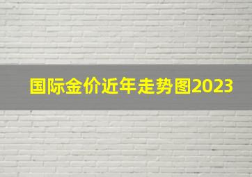 国际金价近年走势图2023