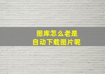 图库怎么老是自动下载图片呢