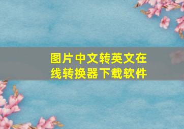 图片中文转英文在线转换器下载软件