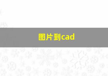 图片到cad