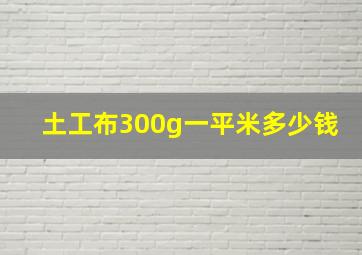 土工布300g一平米多少钱