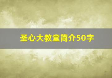 圣心大教堂简介50字