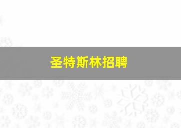 圣特斯林招聘