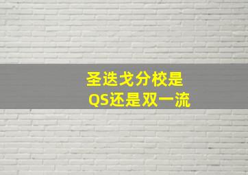 圣迭戈分校是QS还是双一流