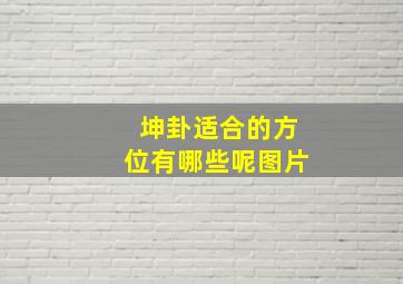 坤卦适合的方位有哪些呢图片