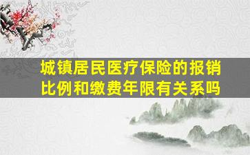 城镇居民医疗保险的报销比例和缴费年限有关系吗