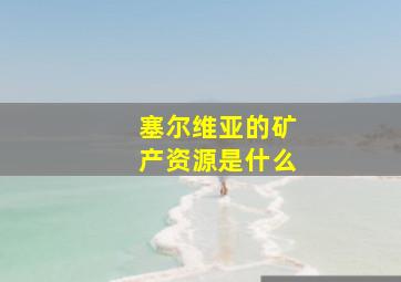 塞尔维亚的矿产资源是什么