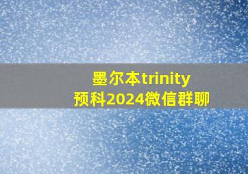 墨尔本trinity预科2024微信群聊