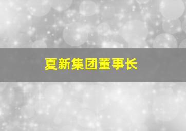 夏新集团董事长