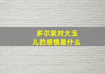 多尔衮对大玉儿的感情是什么