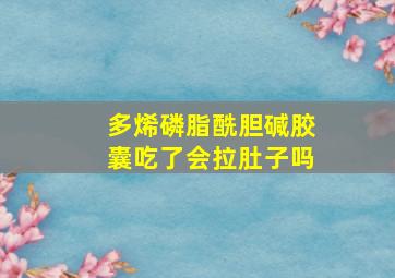 多烯磷脂酰胆碱胶囊吃了会拉肚子吗