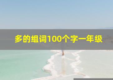 多的组词100个字一年级