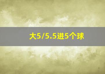 大5/5.5进5个球