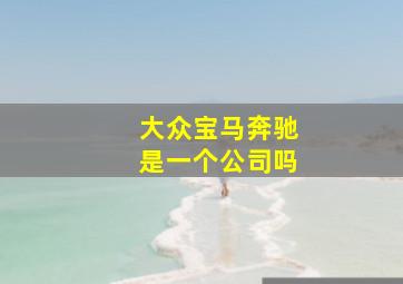 大众宝马奔驰是一个公司吗