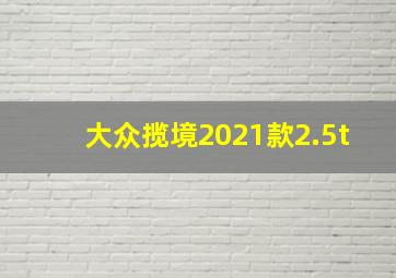 大众揽境2021款2.5t